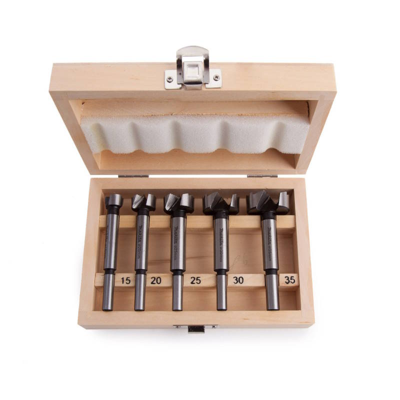 Makita D-47363 Forstner fafúró készlet 15-35mm-ig 5 részes hengeres befogással
