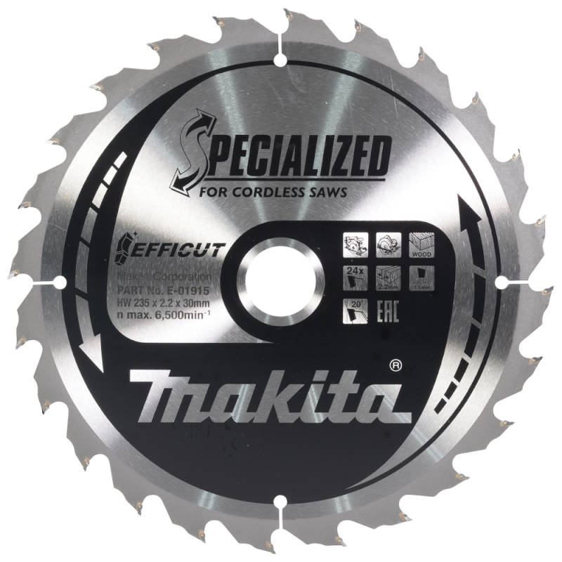 Makita E-01915 Körfűrészlap 235x30mm Z24 Fára EFFICUT