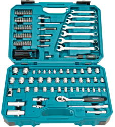 Makita E-06616 Bit+ Durókulcs és villáskulcs készlet 120 részes Profi