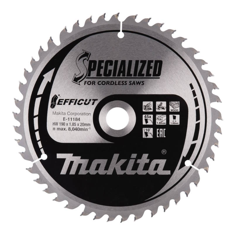 Makita E-11184 Körfűrészlap190x20mm Z45 Fára akkus gépekhez is