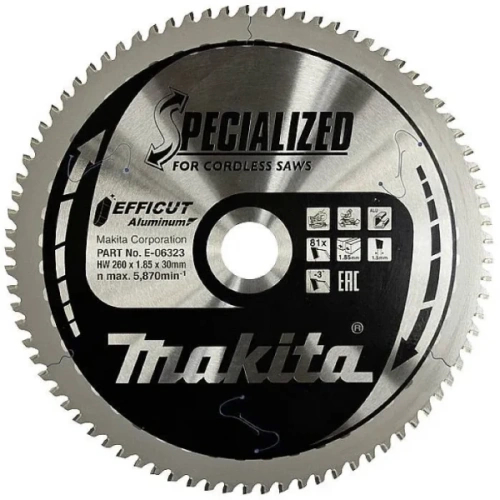 Makita E-13253 Körfűrészlap 306mm F:30 Z81  2,6mm alu