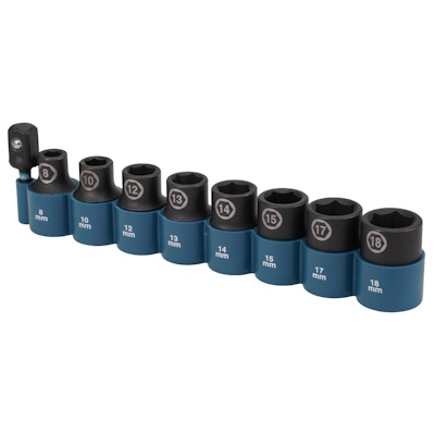 Makita E-16645 Dugókulcskészlet 1/2" IMPACT BLACK gépi 9db-os