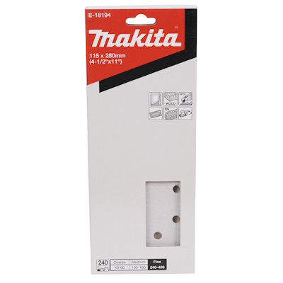 Makita E-18194 Csiszolópapír 115x280 A240