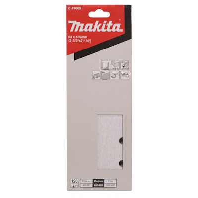 Makita E-19663 Tépózáras csiszolóvászon 93x185 P120
