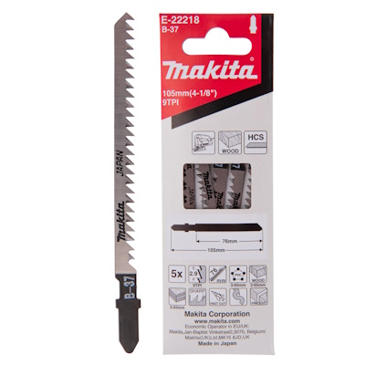 Makita E-22218 Dekopírfűrészlap fára L105mm Z9 B37 5db