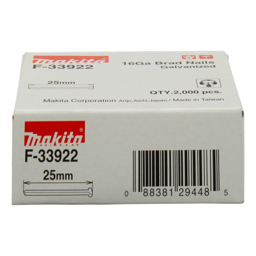 Makita F-33922 Tűszeg Galvanizált  25mm 1,3mm 16GA