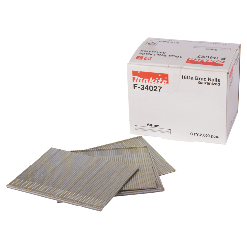 Makita F-34027 Tűszeg Galvanizált  64mm 1,3mm  16GA