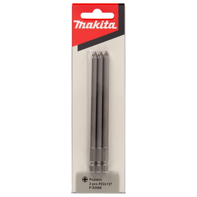 Makita P-53556 PZ2 Cr-V Bit 127 mm 3db
