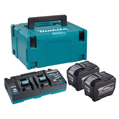 Makita PSKGPE2J Akku-szett MAKPAC-ban 2db 40V 8.0Ah akku + 1db DC40RB duplatöltő