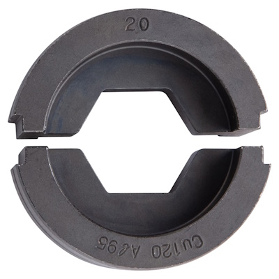 Makita ZM00000223 Hatszögletű K20 nyomóbetét Cu 120 mm2, Al 95 mm2