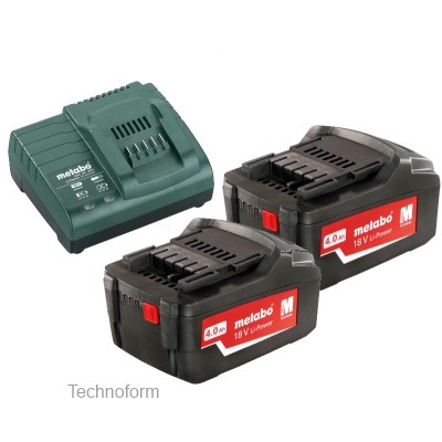 Metabo 685050000 Akkumulátor készlet LiPOWER 2x4,0Ah és töltő ASC30-36V