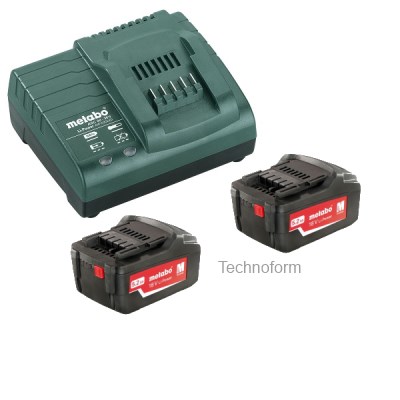 Metabo 685051000 Akkumulátor készlet 2x18V 5.2Ah + Töltő