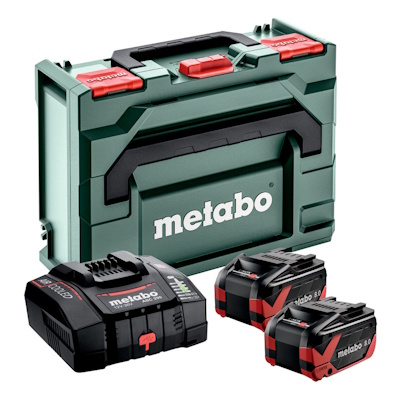 Metabo 685305000 Akkumulátor készlet LIHDX 2 DB 8,0 Ah + ASC290 töltő + metaBoxban