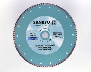 Sankyo RD- Turbo gyémánttárcsa beton, gránit, tégla, tetőcserép vágására