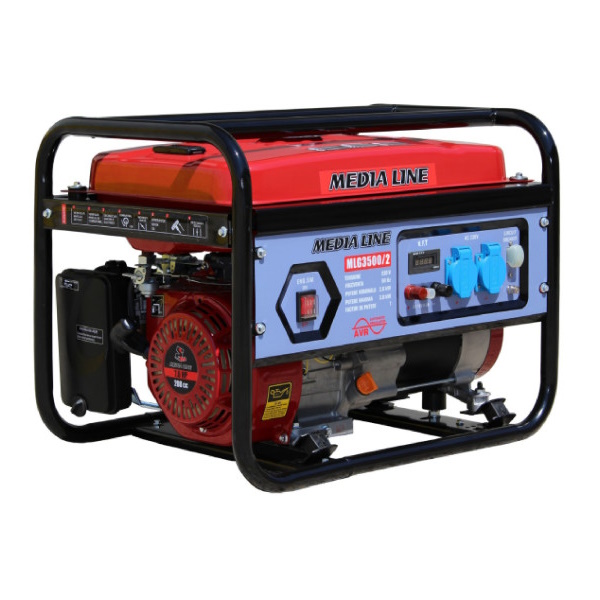 Agt MLG 3500/2 Áramfejlesztő 3 kVA 7 Le benzinmotorral AVR-el