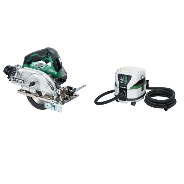 Hikoki C3605DYA+RP3608DB-BASIC Akkus körfűrész 125mm tárcsával 36V HitBox-ban + Akkus Porszívó