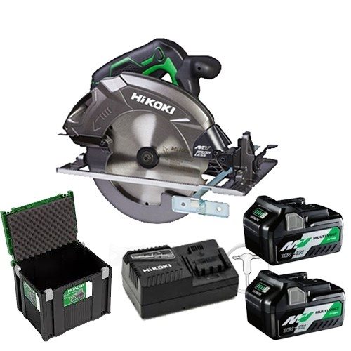 Hikoki C3607DA Akkumulátoros körfűrész 36V Multivolt 2x36V 2,5Ah akkuval