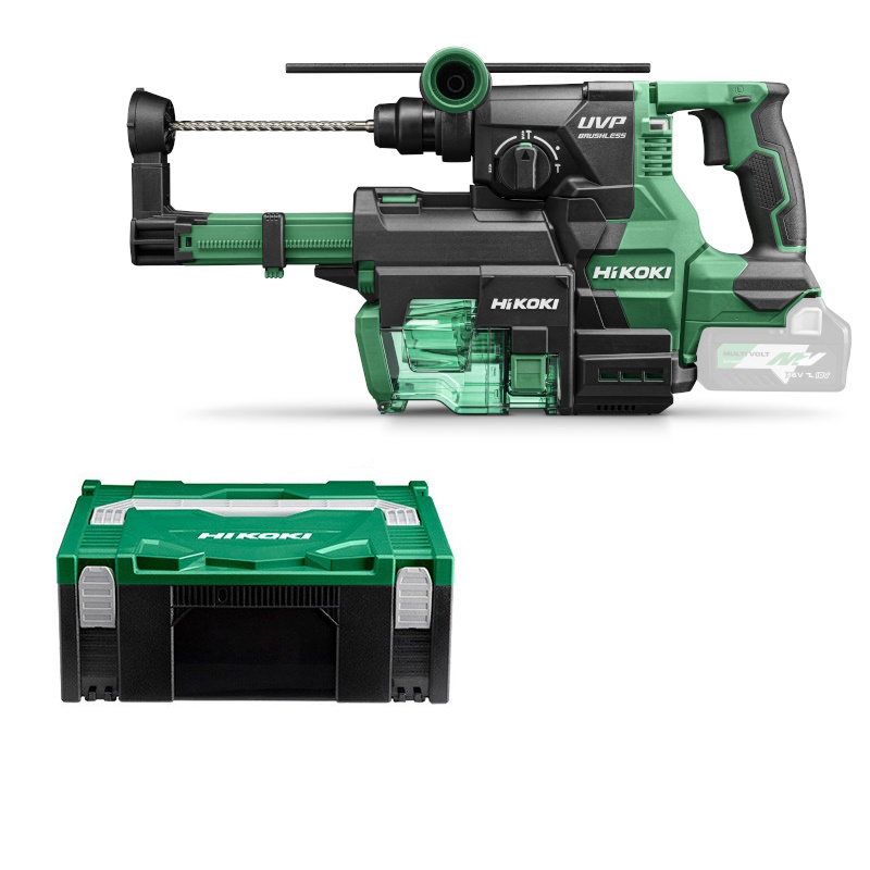 Hikoki DH3628DAW3Z Akkus fúró-vésőkalapács + porelszívó 3,2J 36V MultiVolt akku és töltő nélkül