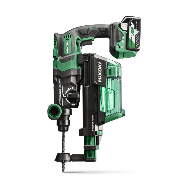Hikoki DH36DPE-VACUUM Akkus fúró-vésőkalapács 3,2J 36V 2x2,5Ah akkuval és töltővel