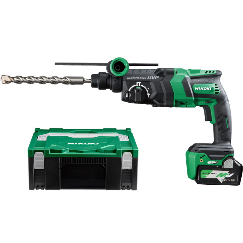 Hikoki DH36DPEWRZ Akkus fúró-vésőkalapács 3,2J 36V 2x2,5Ah akkuval és töltővel