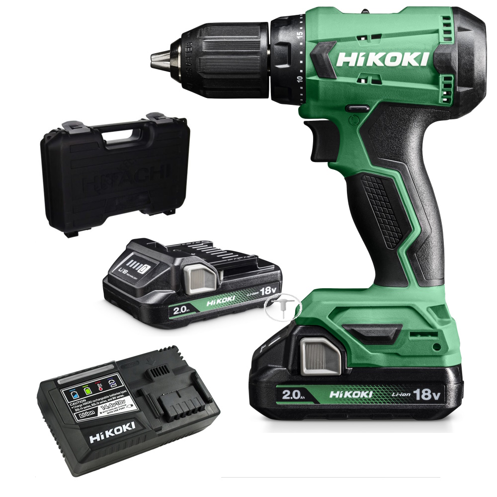 Hikoki DS18DAWCZ Akkus fúró -csavarozó 18V 50Nm 2x2,0Ah akkuval