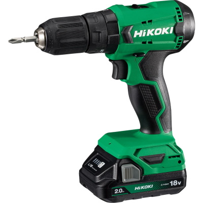 Hikoki DV18DA-KOFFER Akkus ütvefúró-csavarbehajtó 50Nm 18V 2x2Ah akku és töltővel kofferban