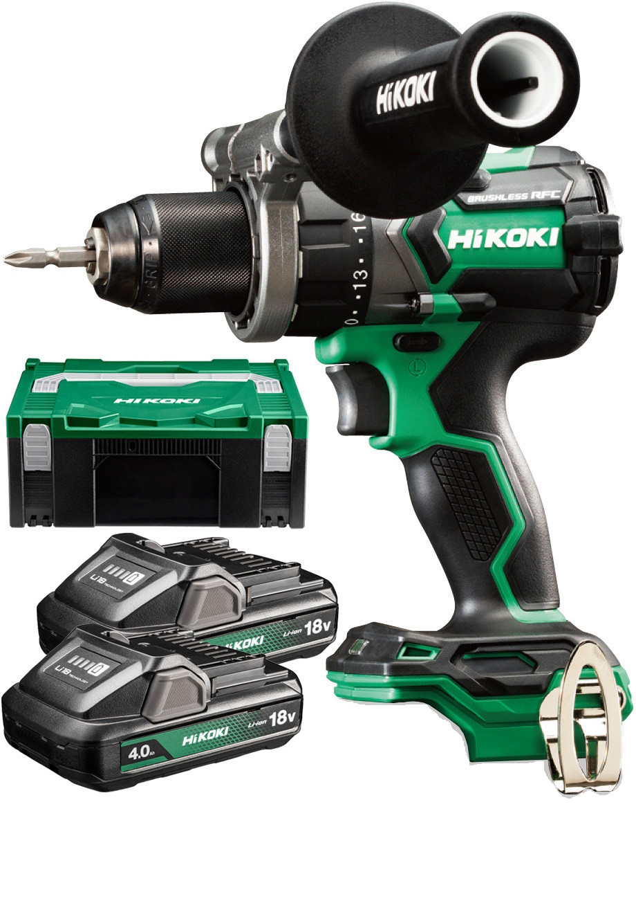 Hikoki DV18DC-WHZ Akkus ütvefúró - csavarozó 140Nm 18V 2x4Ah akkuval HITBox-ban