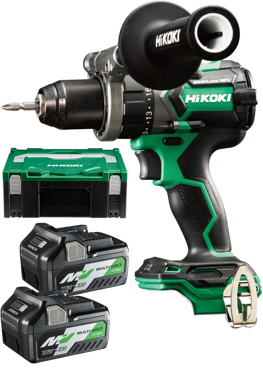 Hikoki DV18DC-WRZ Akkus ütvefúró - csavarozó 140Nm 18V 2x36V MultiVolt 2,5Ah akkuval