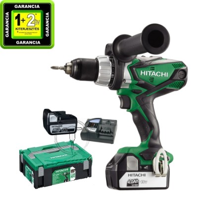 Hikoki DV18DSDL-5AH Akkus ütvefúró-csavarbehajtó 92Nm 18V 2x5.0Ah Li-Ion akkuval