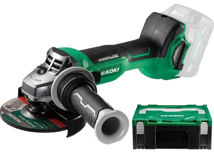 Hikoki G1813DAW2Z Akkus sarokcsiszoló 125mm 18V akku és töltő nélkül HITBOX-ban