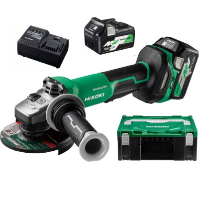 Hikoki G3613DFWQZ Akkus sarokcsiszoló 125mm 36V 2X2,5Ah MultiVolt akkuval Hitboxban