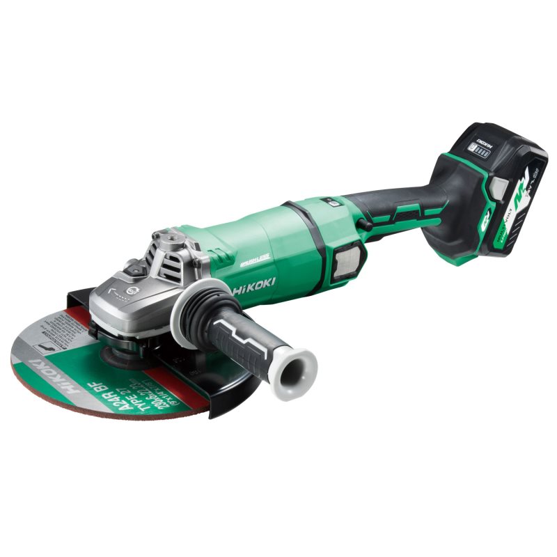 Hikoki G3623DAWGZ Akkus sarokcsiszoló 230mm 2x36V BSL36B18 akkumulátorral kofferben