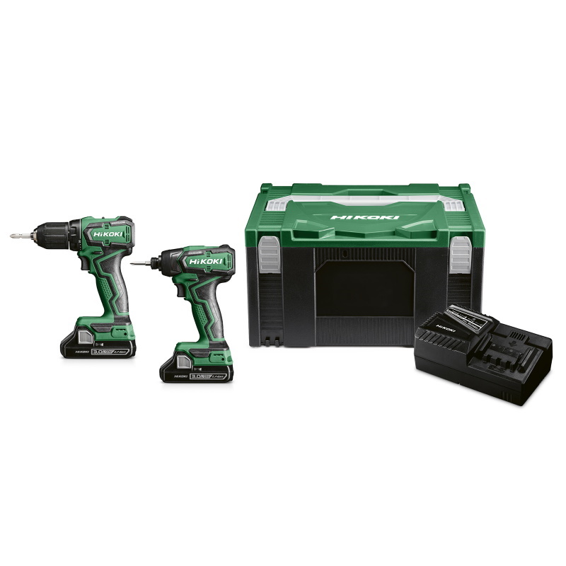 Hikoki KC18DD-DS-5AH Akkus gépcsomag DS18DD+WH18DD 18V Li-Ion 2x18V 5Ah akkuval HITBOX kofferben