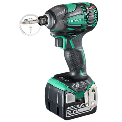 Hikoki WH18DBDL2-5AH Akkus ütvecsavarozó 1/4" 207Nm 18V 2x5.0Ah-s Li-Ion akkuval