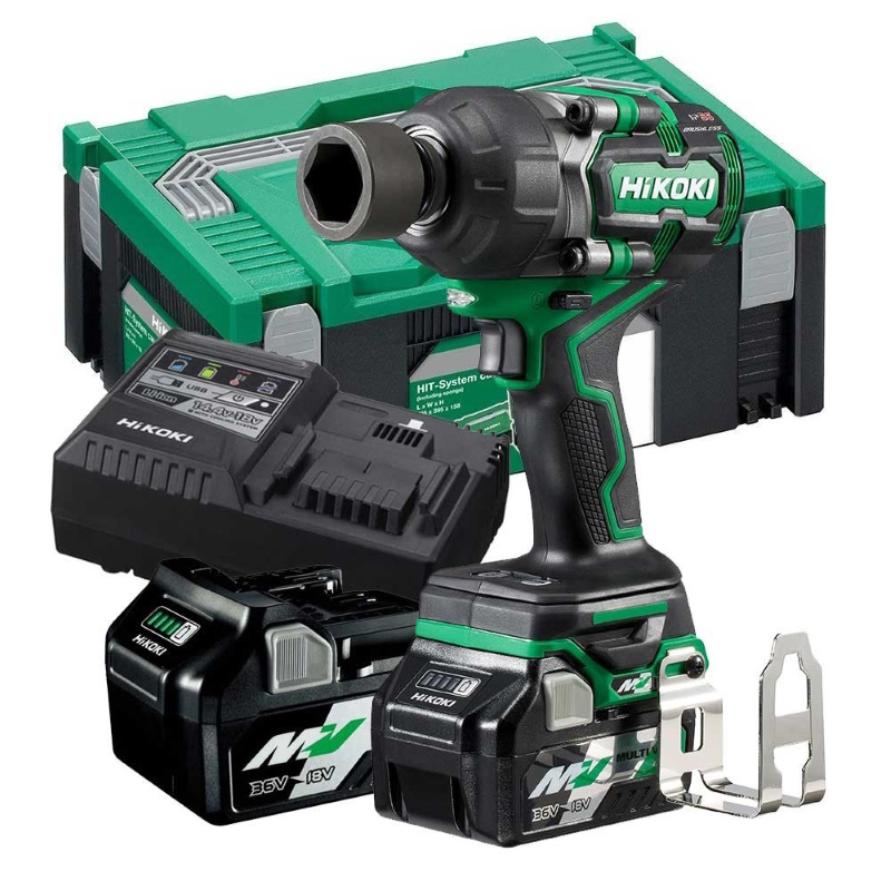 Hikoki WR36DEWRZ Akkus ütvecsavarozó 1/2" 770Nm 36V 2x2,5Ah akkuval