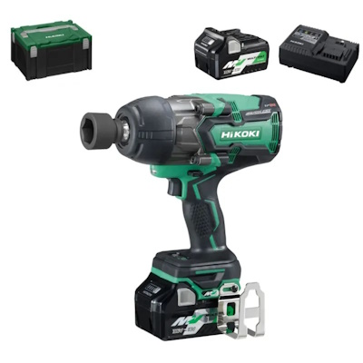Hikoki WR36DGWRZ Akkus ütvecsavarozó 1/2" 2000 Nm 36V 2x2,5Ah töltő Hitboxban