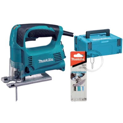 Makita 4329JX4 Szúrófűrész + 3db fűrészlap + MAKPAC koffer