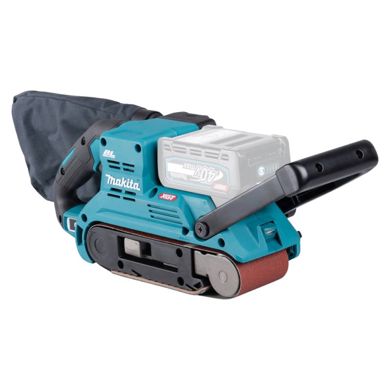 Makita BS001GZ Akkus szalagcsiszoló 76x533 40V akku és töltő nélkül papírdobozban