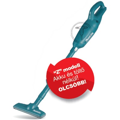Makita CL106FDZW Akkus porszívó 10,8V fehér színben akku és töltő nélkül