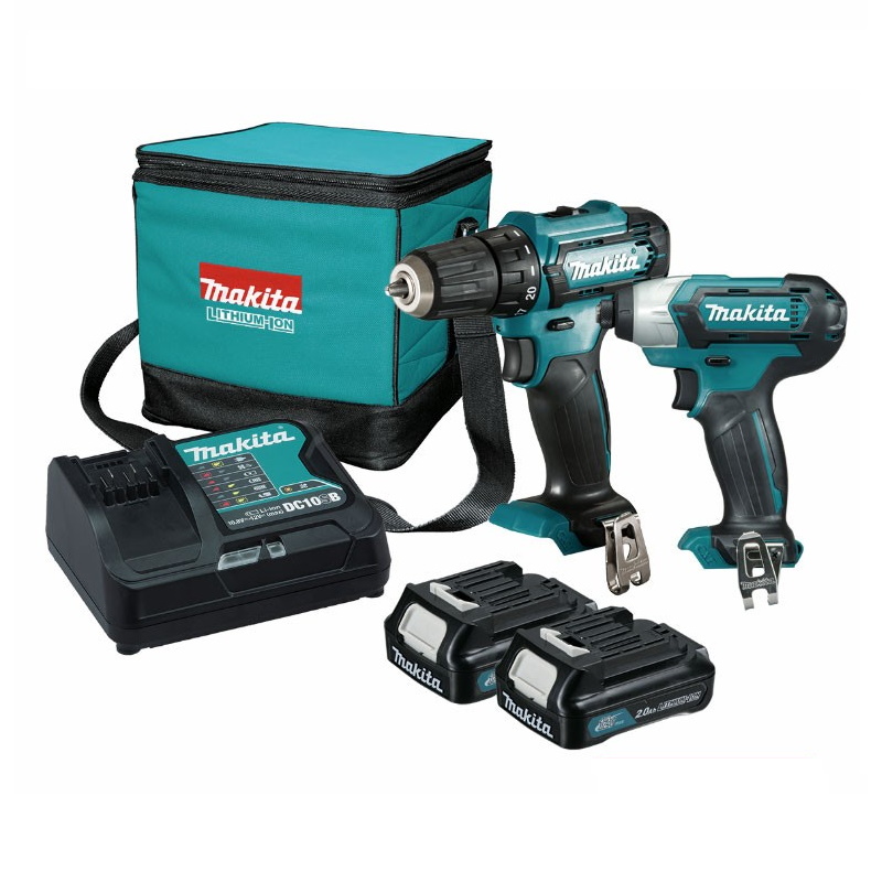 Makita CLX228SA Akkus gépcsomag 10,8V HP333D+TD110D 2x2Ah akkuval