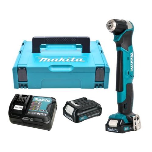 Makita DA333DSAJ Akkumulátoros sarokfúró 12V 2x2,0Ah CTX Li-Ion akkuval MakPack kofferben