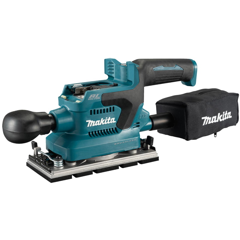Makita DBO380Z Akkus rezgőcsiszoló 18V akku és töltő nélkül papírdobozban