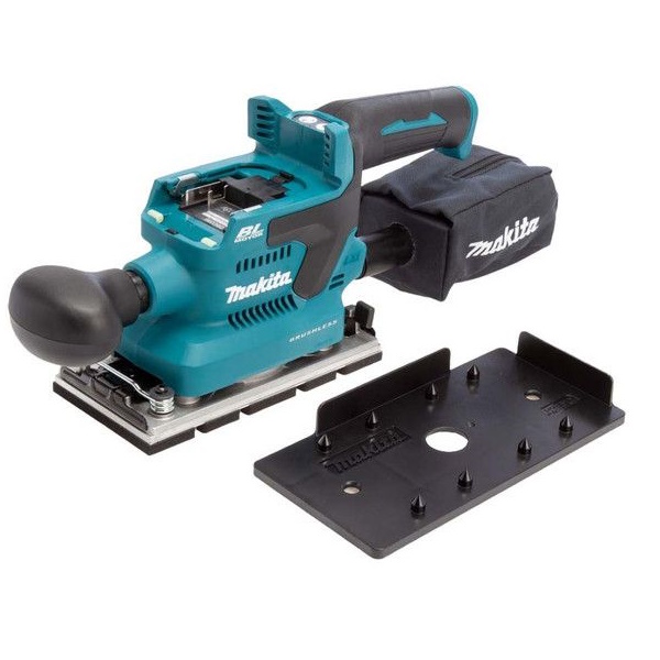 Makita DBO382Z Akkus rezgőcsiszoló 18V akku és töltő nélkül papírdobozban