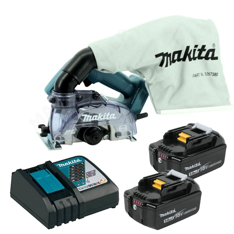 Makita DCC500RTE Gyémántvágó 125mm 2x18V 5,0Ah akkuval