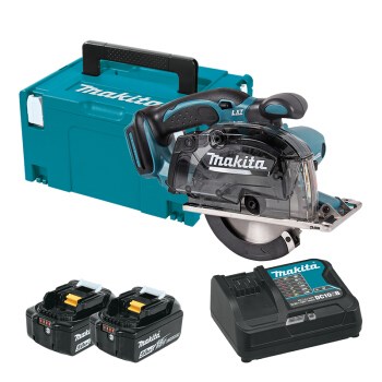 Makita DCS552RTJ Akkus fémvágó körfűrész 18V 2x5.0Ah Li-Ion akkuval MAKPAC kofferben