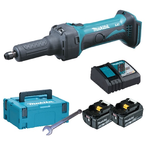 Makita DGD800RTJ Akkus egyenescsiszoló 2x5.0Ah Li-Ion akkuval MAKPAC kofferben