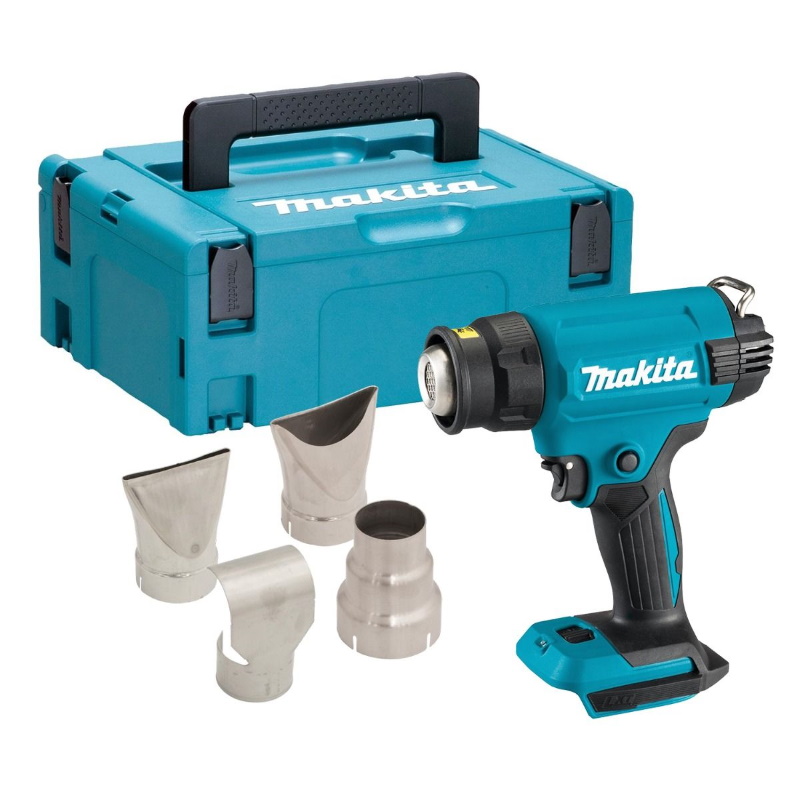 Makita DHG181ZJ Akkus hőlégfúvó 18V 150-550C akku és töltő nélkül MakPack kofferben