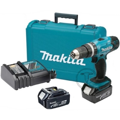 Makita DHP453RFE Akkus ütvefúró csavarbehajtó 45Nm 18V 2x3.0Ah Li-Ion akkumulátorral