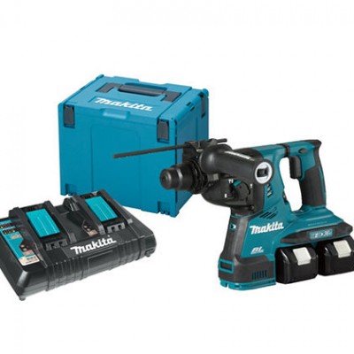 Makita DHR283T2JU Akkus fúró-vésőkalapács AWS 2x18V 5.0Ah akkuval