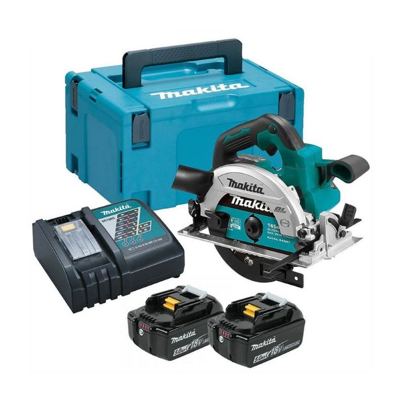 Makita DHS900PT2 Akkus körfűrész 2x18V 235mm fűrésztárcsával 5,0Ah akkuval